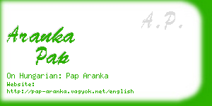 aranka pap business card